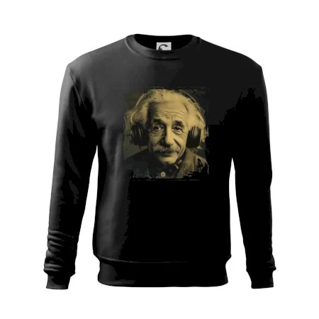Albert Einstein so slúchadlami