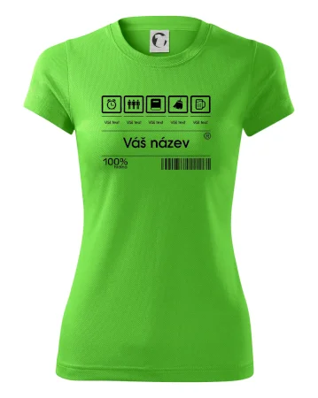 Čárový kód - Vlastní text