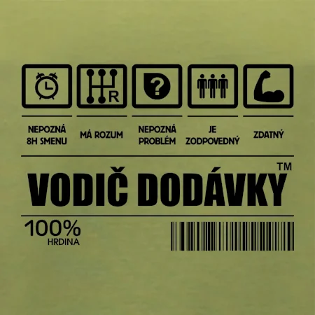 Čiarový kód - Vodič dodávky