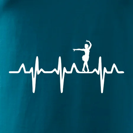 EKG tanečnice salsy