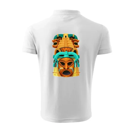 Mayová maska s pyramídou