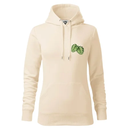 Monstera listy na prsu