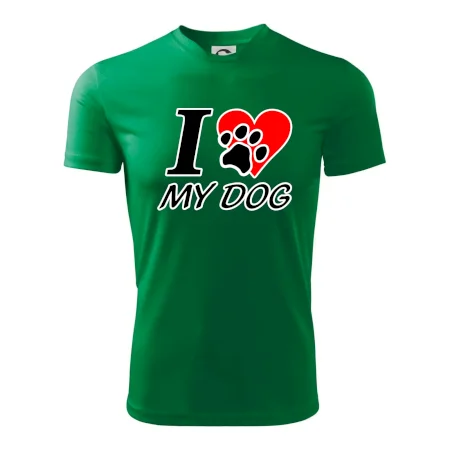 I love my dog - nápis