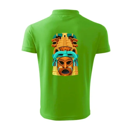 Mayová maska s pyramídou