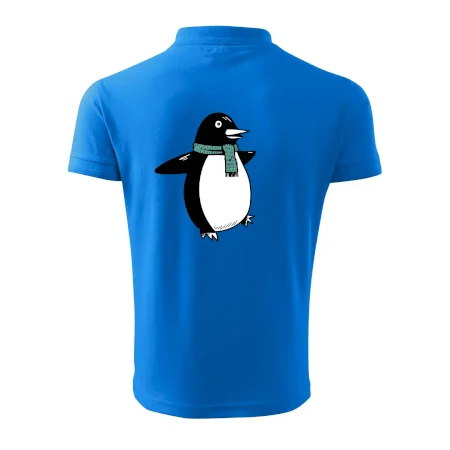 Tučniak so zeleným šálom
