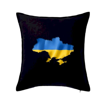 Ukrajina vlajka mapa