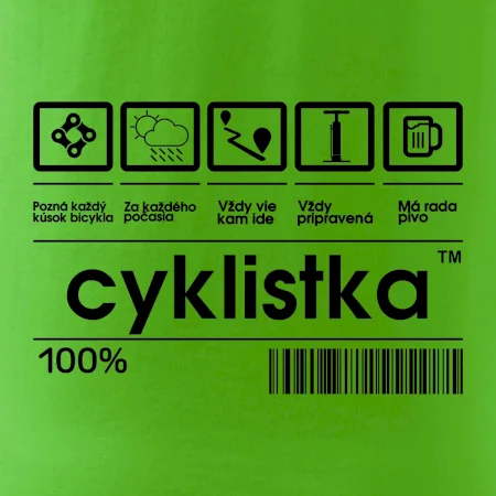 Čiarový kód - cyklista / cyklistka