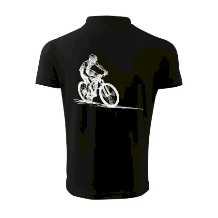 MTB kreslený cyklista