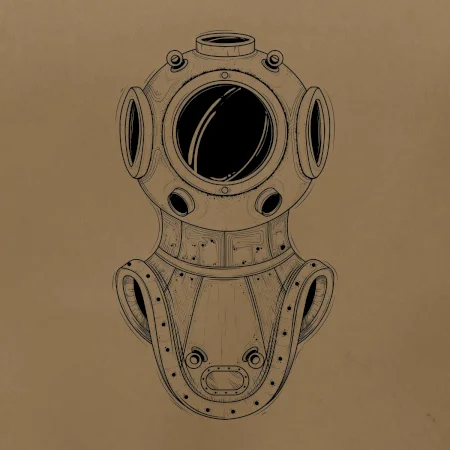 Potápač - helma stará