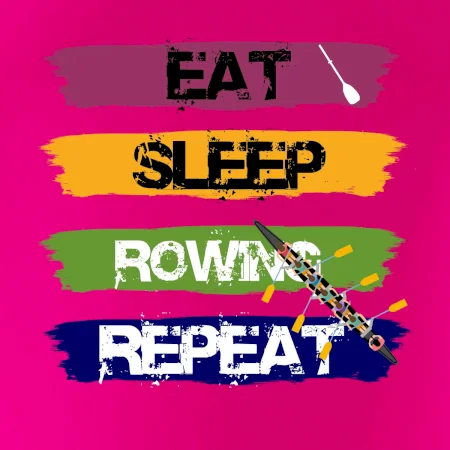 Eat sleep rowing repeat farebné