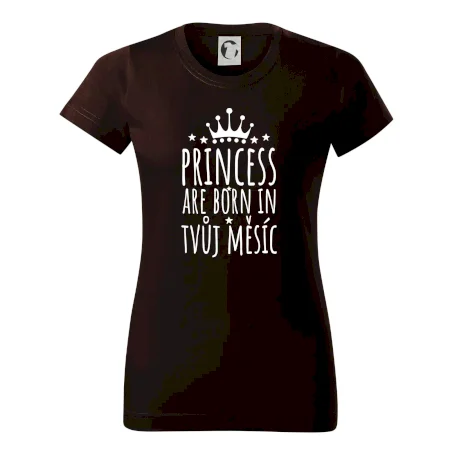 Princesses are born in (Vlastný nápis mesiac narodenia)