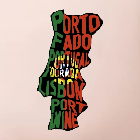 Mapy - názvy miest - Portugalsko