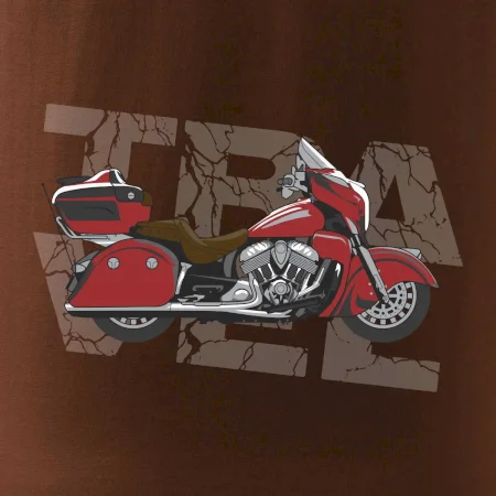 Cestovná motorka Amerika červená