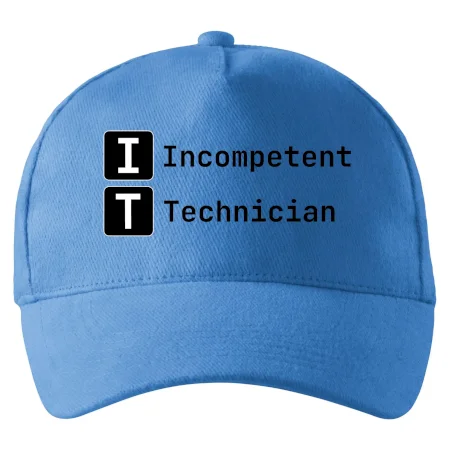 IT Nápis Incompetent Technician