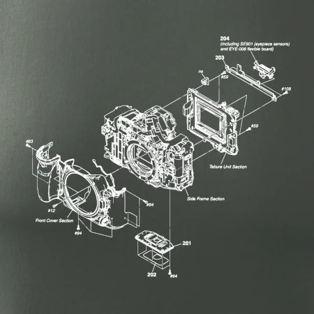 Nákres Digitálny fotoaparát