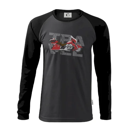 Cestovná motorka Amerika červená