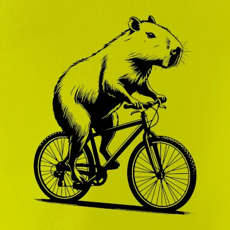 Kapybara na kole černá