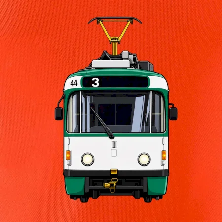 T3R SLF čelo tramvaje linka 3