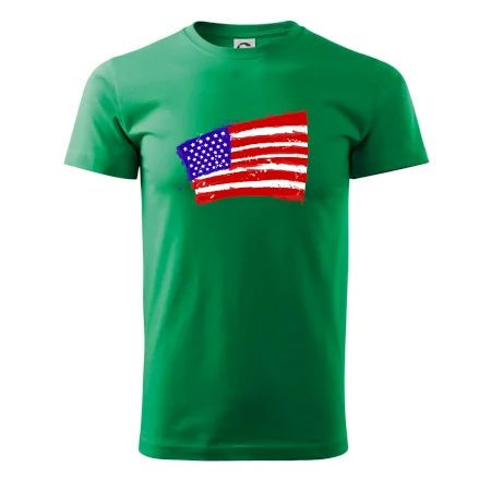 Americká vlajka ohnutá
