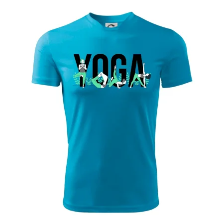Yoga nápis farebný