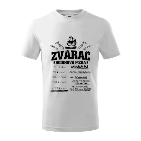 Hodinová mzda zvárač
