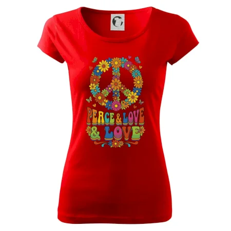 Peace and love - na výšku s květy