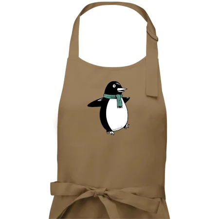 Tučniak so zeleným šálom