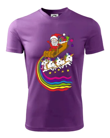 Santa a jednorožce (Pecka design)