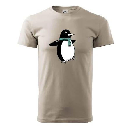 Tučniak so zeleným šálom