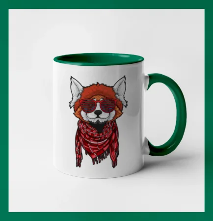 Červená panda hipster