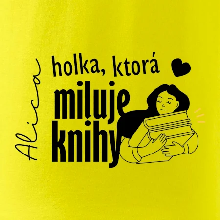 Čiernobiela holka, ktorá miluje knihy - holka - Vaše meno