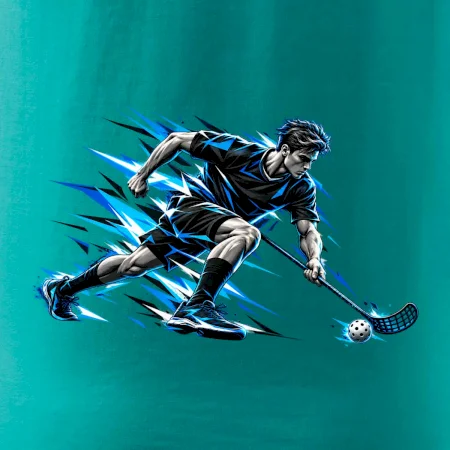 Florbalový sprint v modrých blescích