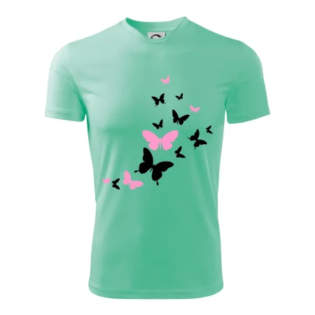 Motýle ružovo čierni