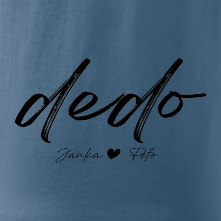 Dedo - tričko menami detí písacie písmo