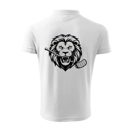 Floorball - Lev s hokejkou v tlamě