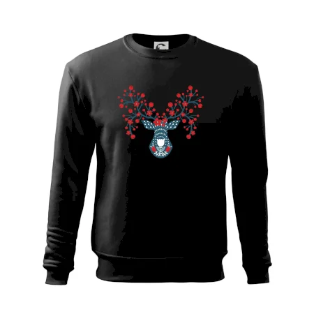 Folklór - jeleň s červenými plodmi