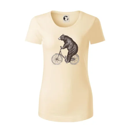 Medveď na bicykli