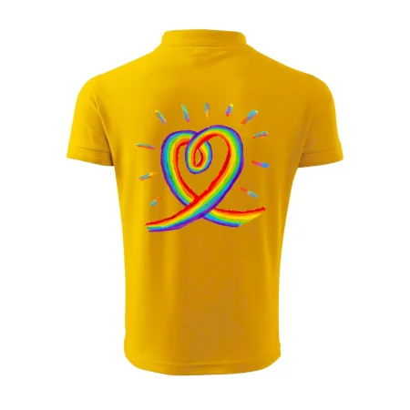 Srdce pride dúha kreslená
