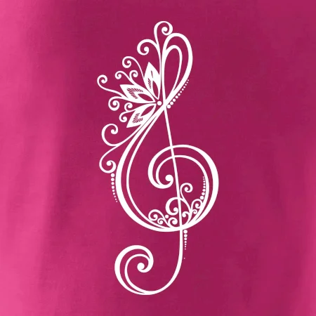 Husľový kľúč kvety