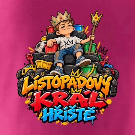 Novembrový kráľ detského ihriska na tróne