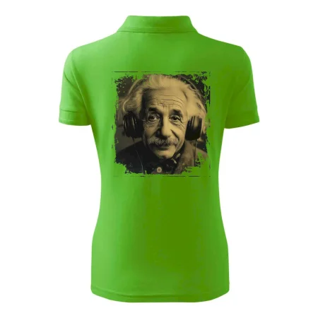 Albert Einstein so slúchadlami