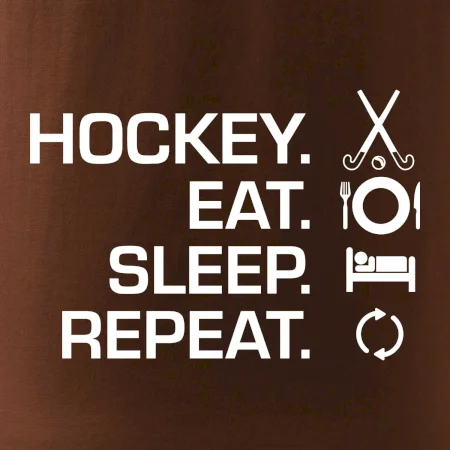Pozemný hokej eat sleep repeat