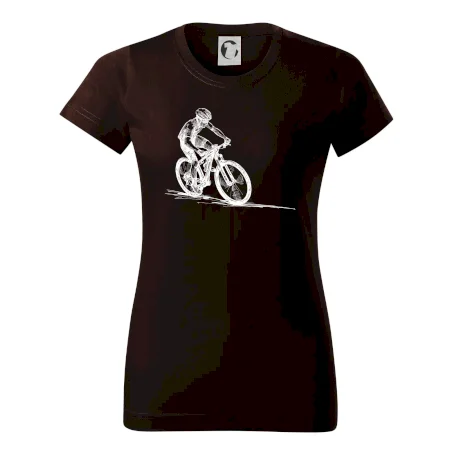 MTB kreslený cyklista