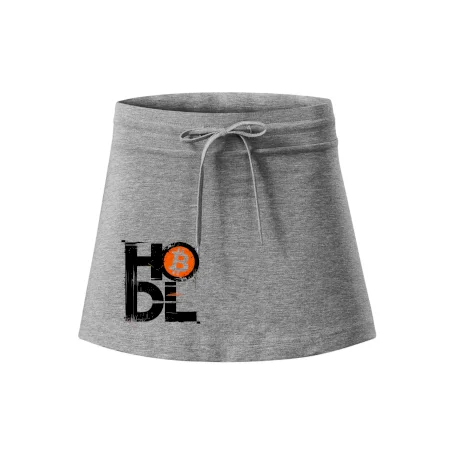 Hodl velký nápis a logo BTC