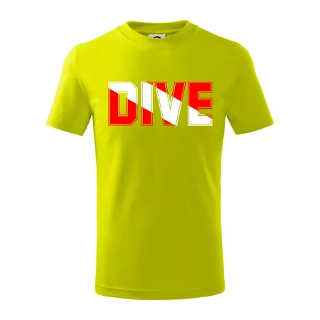 Dive nápis vlajka