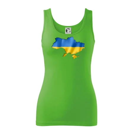 Ukrajina vlajka mapa