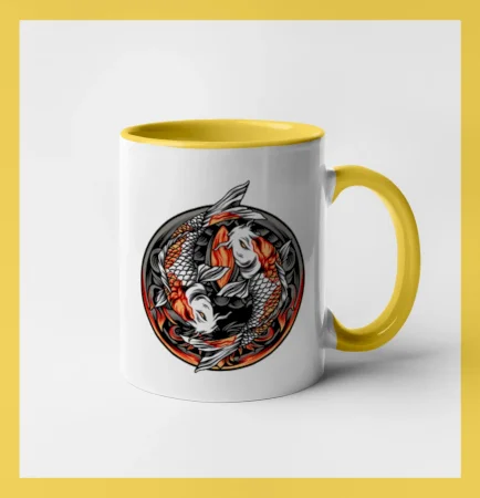 Yin & Yang Koi kapor - oranžový