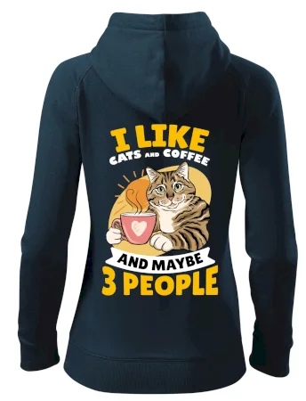 I like cats and coffee and maybe 3 people