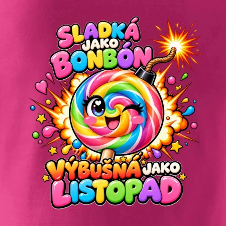 Sladké duhové lízátko s výbušnou náladou