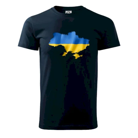 Ukrajina vlajka mapa